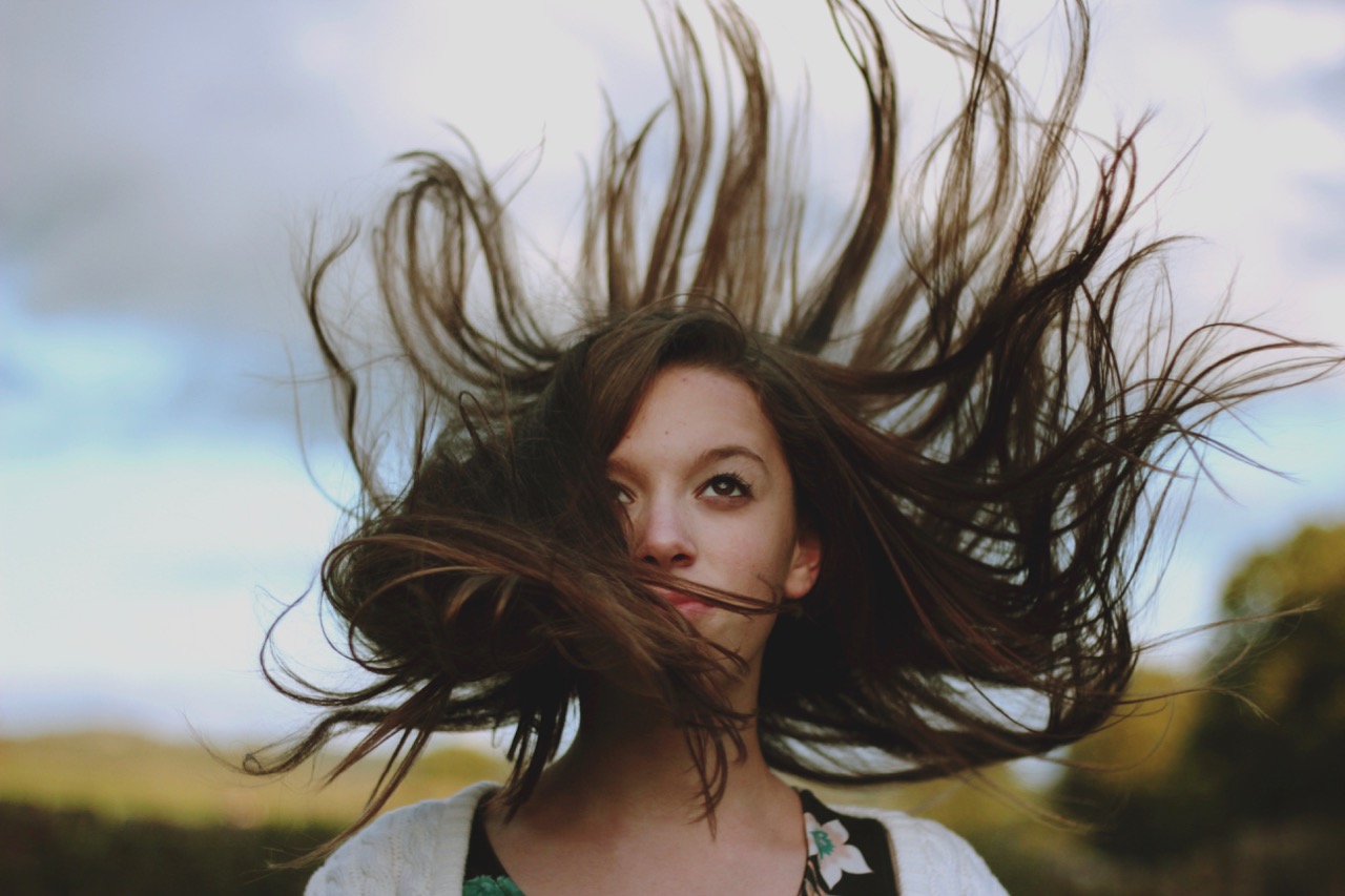 Hair in Wind