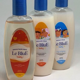 Le Blue Linha Infantil Cosmeticos, Shampoo infantil, COndicionador e Sabonete Líquido